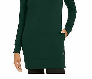 Ideology Women's Long Sleeve Tunic Dark Green Size X-Large