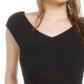 Bar III Women's Crossover Bodysuit Black Size Extra Large