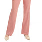 Alfani Women's Belted Straight Leg Pants Medium Pink Size 4