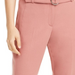 Alfani Women's Belted Straight-Leg Pants Pink Size 8