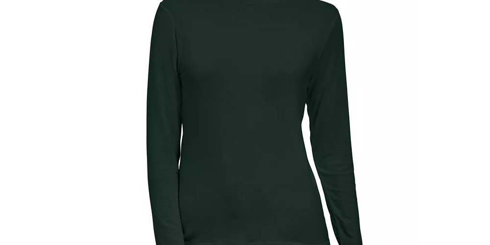 Style & Co Women's Mock Neck Top Black Size X-Large