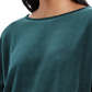 Charter Club Women's Velvet Tie Sleeve Top Green Size Small