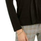 Charter Club Women's Woven Tie Top Black Size X-Large