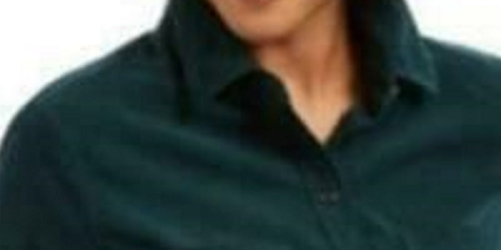 Charter Club Women's Solid Corduroy Shirt Dark Green Size Medium