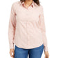 Charter Club Women's Club Solid Corduroy Shirt Pink Size Extra Large