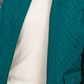 Charter Club Women's Quilted Mandarin-Collar Jacket Modern Blue Size Medium