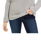 Charter Club Women's Cotton Textured V-Neck Sweater Gray Size X-Large