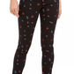 Charter Club Women's Floral-Print Skinny Jeans Black Size 6