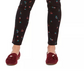 Charter Club Women's Floral-Print Skinny Jeans Black Size 6