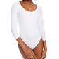 Bar III Women's Scoop Neckline Bodysuit White Size Small