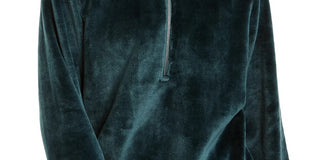 Ideology Women's Faux-Fur Quarter-Zip Hoodie Dark Green Size X-Small