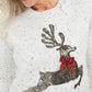 Karen Scott Women's Sequined Reindeer Sweater White Size X-Large