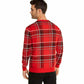 Charter Club Men's Plaid Family Family Sweater Red Size Medium