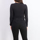 Bar III Women's Twisted Thong Bodysuit Black Size Small