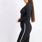 Bar III Women's Twisted Thong Bodysuit Black Size Small