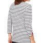 Karen Scott Sport Colorblocked Striped Top Bright Red Size Large
