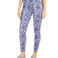 Ideology Women's Python-Print Leggings Purple Size Small