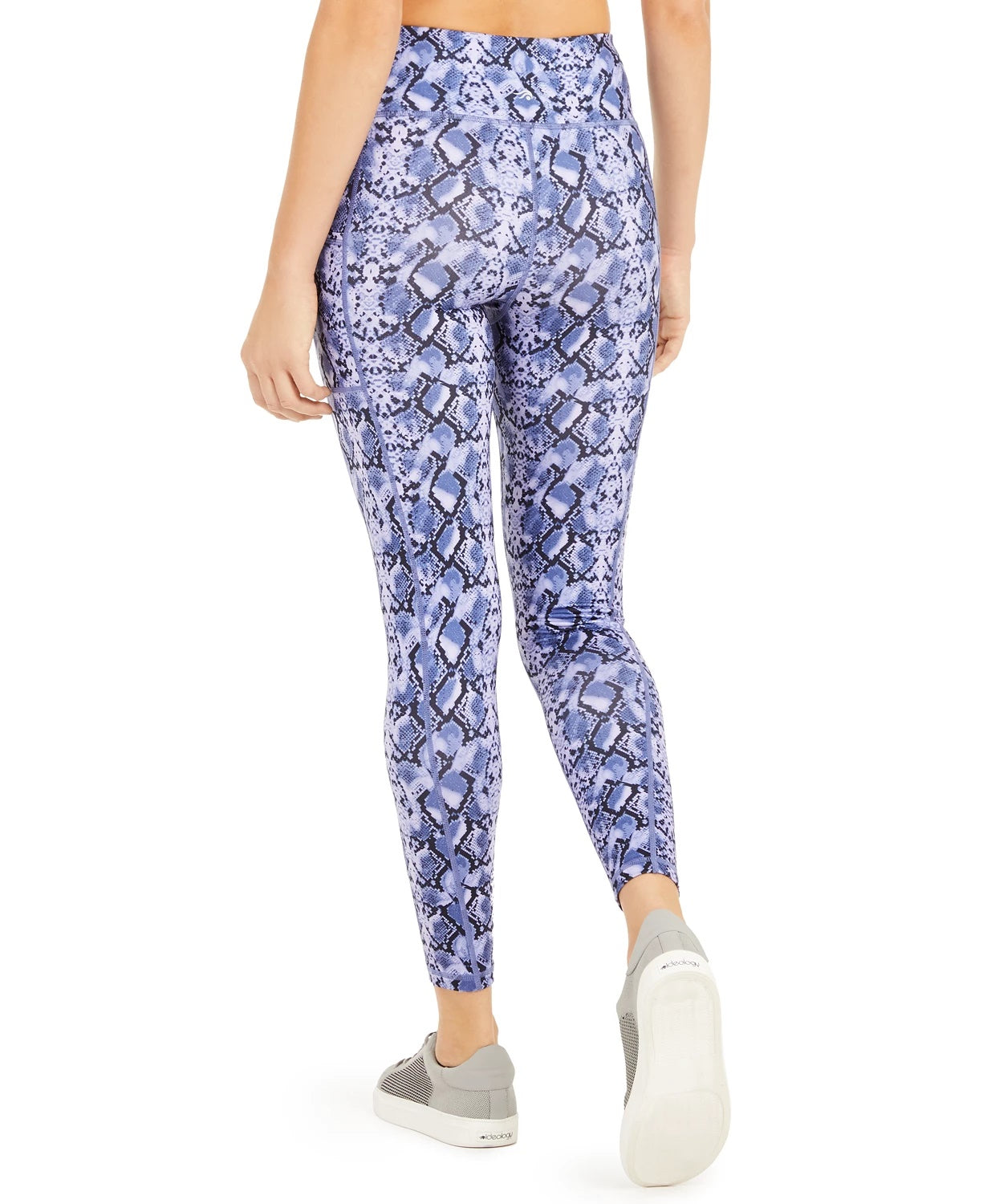 Ideology Women's Python-Print Leggings Purple Size Small