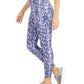 Ideology Women's Python-Print Leggings Purple Size Small
