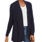 Style & Co Women's Boucle Cardigan Navy Size Medium