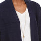 Style & Co Women's Boucle Cardigan Navy Size Medium