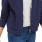 Charter Club Women's Textured Knit Bomber Jacket Blue Size XX-Large