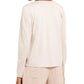 INC International Concepts Women's Printed Moleskin Topper White Size Large