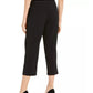 Alfani Women's Buckle Waist Cropped Pants Black Size 6