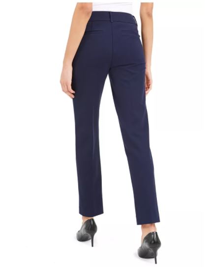 Alfani Women's Slim Fit Coin Pocket Pants Blue Size 4 Petite