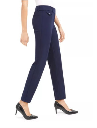 Alfani Women's Slim Fit Coin Pocket Pants Blue Size 4 Petite