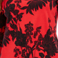 Charter Club Women's Pima Cotton Printed Colorblocked Top Medium Red Size Small