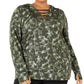 Ideology Women's Camouflage Warm Up Hoodie Green Size 2X