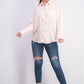 Charter Club Women's Woven Solid Tencel Shirt Pink Size Extra Large