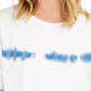 Style & Co Women's Tie-Dyed Sweatshirt White Size X-Small