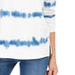 Style & Co Women's Tie-Dyed Sweatshirt White Size X-Small