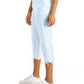 Style & Co Women's Tie Hem Capri Pants Bright Blue Size 4