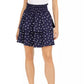 Maison Jules Women's Printed Tiered Skirt Navy Size Small