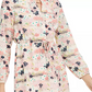 Maison Jules Women's Printed Drawstring Dress Pink Size Large