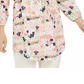 Maison Jules Women's Printed Drawstring Dress Pink Size Large