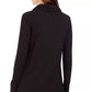 Charter Club Women's Cowlneck Top Black Size X-Large