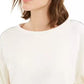 Bar III Women's Shine Stripe Sweatshirt White Size XX-Large
