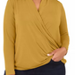 INC International Concepts Women's Plus Size Surplice-Front Top Brght Orange Size 1X