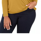 INC International Concepts Women's Plus Size Surplice-Front Top Brght Orange Size 1X