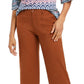 Style & Co Women's Wide Leg Cropped Pants Medium Brown Size 10