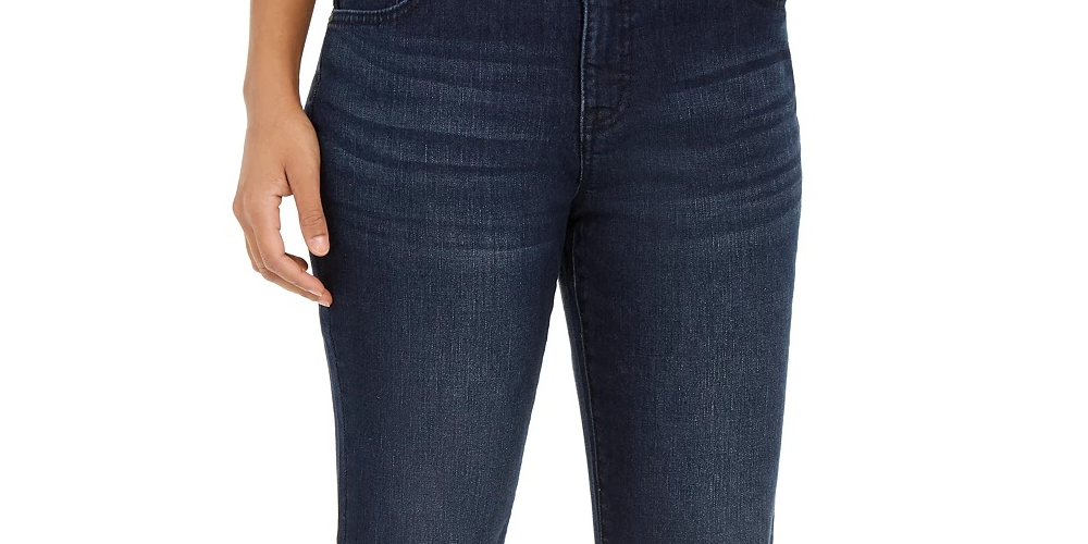 Style & Co Women's Modern Straight Mid Rise Jeans Blue Size 6