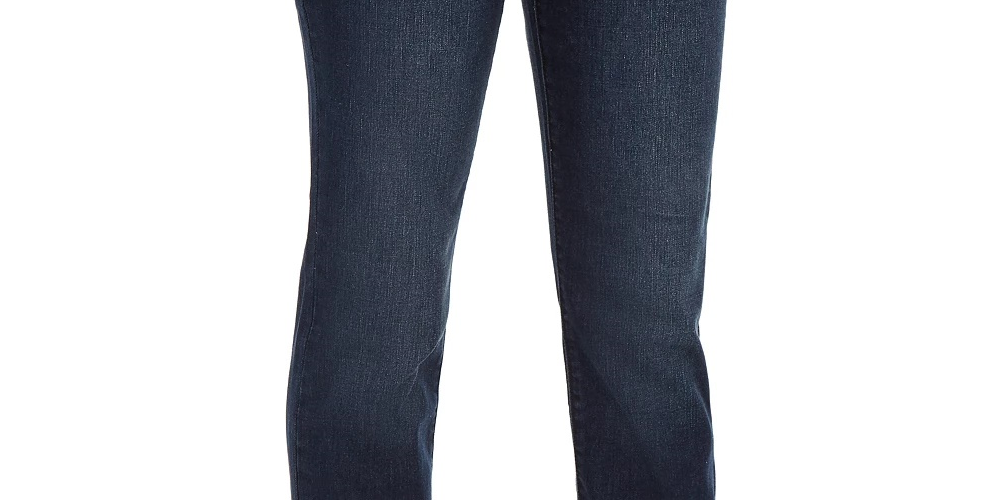 Style & Co Women's Modern Straight Mid Rise Jeans Blue Size 6