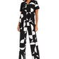 Alfani Women's Colorblocked Blouse Black Size Small