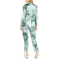 INC International Concepts Women's Tie Dye Blazer Green Size Small
