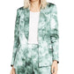 INC International Concepts Women's Tie Dye Blazer Green Size Small