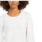 Style & Co Women's Pull-Sleeve Blouson Sweater White Size Small